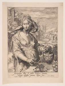 Rebecca, from The Wives of the Patriarchs by Jacob Matham
