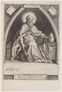 St Augustine, from The Fathers of the Church by Jacob Matham
