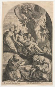 The Disciples of Christ Carrying His Body to the Tomb by Jacob Matham