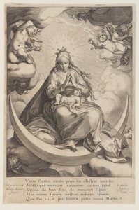The Virgin and the Child on the Crescent by Jacob Matham