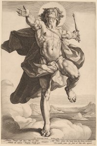 Apollo as Sol by Jacob Matham, after Cornelis Cornelisz van Haarlem