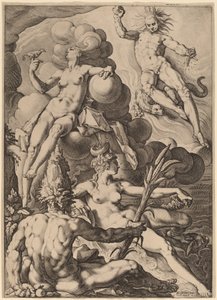 The Four Elements by Jacob Matham after Hendrik Goltzius