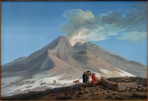 The Crater of Etna by Jacob Philipp Hackert