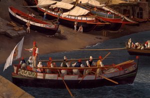 View of the Small Marina at Sorrento by Jacob Philippe Hackert
