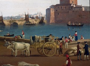 View of the Port of Taranto in Italy by Jacob Philippe Hackert