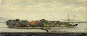 View of Kuiper Island in the Bay of Batavia