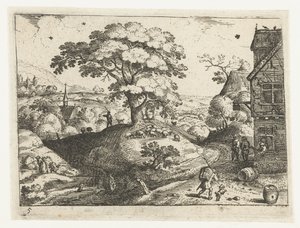 Landscape with Traveler at an Inn by Jacob Savery (I)