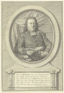 Portrait of Hermanus Adrianus Bruining by Jacob Schwartzenbach