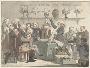 Men Trying on Wigs