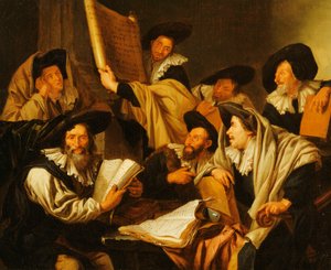 A Rabbinical Disputation by Jacob Toorenvliet