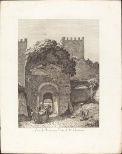 Arch of Drusus, Now Gate of San Sebastiano by Jacob Wilhelm Mechau