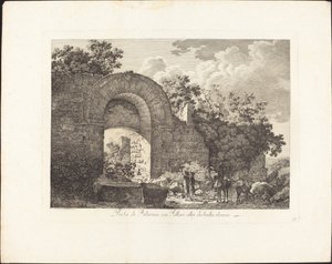 Porta di Falerium now Fallari, destroyed Etruscan city by Jacob Wilhelm Mechau