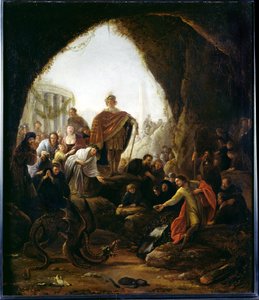 Daniel Killing the Dragon of Baal by Jacob Willemsz de Wet or Wett