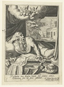 David as a Penitent Sinner by Jacob de Gheyn (II) (workshop of)