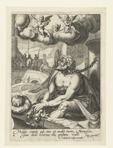 Manasseh as a Penitent Sinner by Jacob de Gheyn (II) (workshop of)