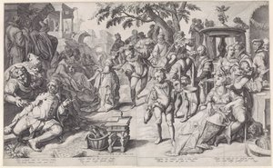 The Prodigal Son Wastes His Money by Jacob de Gheyn (II)