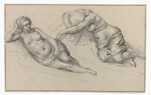 Two Studies of a Nude Woman