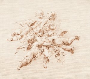 A Group of Angels by Jacob de Wit
