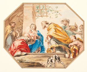 Adoration of the Magi, c.1751 by Jacob de Wit