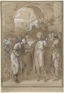 Christ Among the Pharisees at a Gate by Jacob de Wit