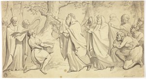 Druids Cutting Mistletoe by Jacob de Wit