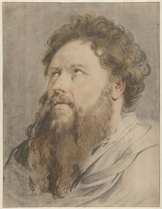 Head of a Bearded Man, Eyes Looking Upwards by Jacob de Wit