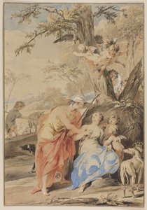 Jupiter and Mnemosyne, 1733 by Jacob de Wit