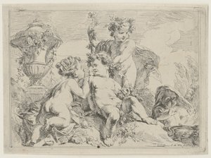 Group of Children Adorned with Wreaths by Jacob de Wit