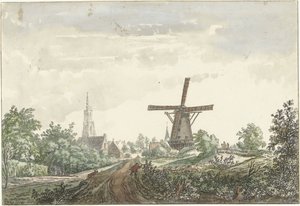 View of the Leusden Road to Amersfoort