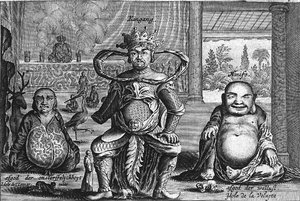 Chinese Gods Including Shou-hsing, the God of Longevity, from an Account of a Dutch Embassy to China