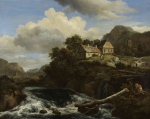 A Waterfall by Jacob van Ruisdael