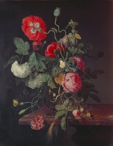 Flowers in a Glass Vase. 1667