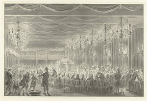 Alliance Meal in Amsterdam, 1786 by Jacobus Buys (signed by artist)