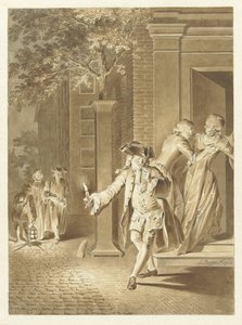 Scene from Lubbert Lubbertse, or the Ennobled Farmer by Jacobus Buys