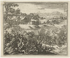 Battle of Toledo (Revolt of the Comuneros) by Jacobus Harrewijn