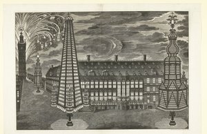 Illumination and Fireworks in Ghent, 1717