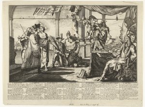 Caricature on the Legal Profession Benefiting from Human Disputes, 1687