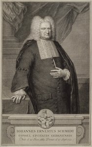 Johann Ernst Schmidt, c.1732 by Jacobus Houbracken