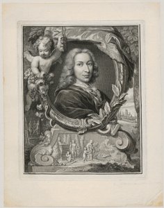 Portrait of Pieter Rabus by Jacobus Houbraken