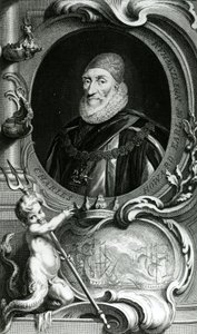 Portrait of Charles Howard, Earl of Nottingham, illustration from 