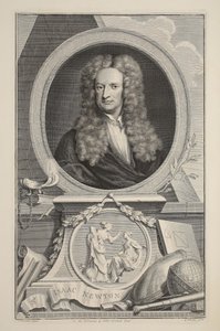 Portrait of Isaac Newton, illustration from 