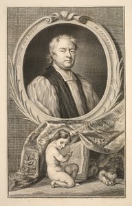 Portrait of Tillotson, Archbishop of Canterbury, illustration from 