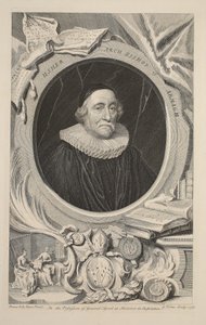 Portrait of Usher, Archbishop of Armagh, illustration from 