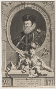 William Cecil, Lord Burleigh by Jacobus Houbraken