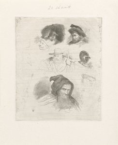 Portrait Study of Various Heads