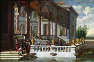 Italian Palace with Gallery and Terrace