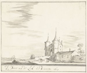 The Gate at the Lek in Vianen in 1607 by Jacobus Stellingwerff