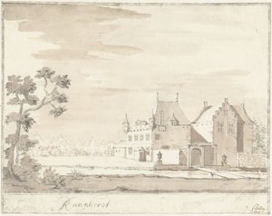 Castle Raaphorst near Wassenaar by Jacobus Stellingwerff