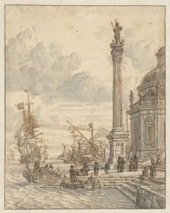 Italian Harbor by Jacobus Storck