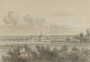Landscape near Maarssen by Jacobus Theodorus Abels